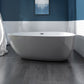 Polished Finish Acrylic Oval Bath Tub Soaking Stand Alone Tub with Drain Grey Clearhalo 'Bathroom Remodel & Bathroom Fixtures' 'Bathtubs' 'Home Improvement' 'home_improvement' 'home_improvement_bathtubs' 'Showers & Bathtubs' 6542201
