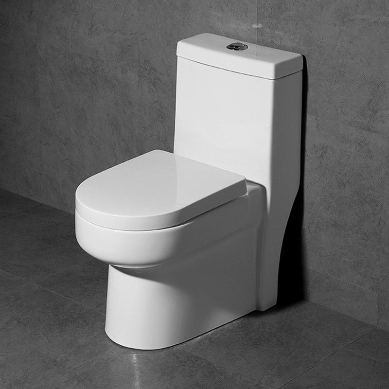 Traditional Cotton White Urine Toilet Siphon Jet Toilet Bowl with Toilet Seat 14"L x 25"W x 29"H 12" Clearhalo 'Bathroom Remodel & Bathroom Fixtures' 'Home Improvement' 'home_improvement' 'home_improvement_toilets' 'Toilets & Bidets' 'Toilets' 6542466