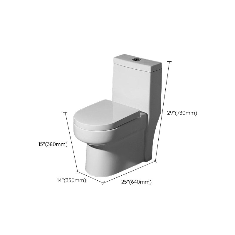 Traditional Cotton White Urine Toilet Siphon Jet Toilet Bowl with Toilet Seat Clearhalo 'Bathroom Remodel & Bathroom Fixtures' 'Home Improvement' 'home_improvement' 'home_improvement_toilets' 'Toilets & Bidets' 'Toilets' 6542481