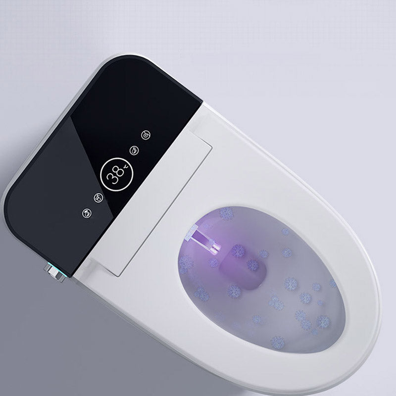 Contemporary One Piece Toilet Floor Mounted White Toilet Bowl with Seat for Washroom Clearhalo 'Bathroom Remodel & Bathroom Fixtures' 'Home Improvement' 'home_improvement' 'home_improvement_toilets' 'Toilets & Bidets' 'Toilets' 6542514