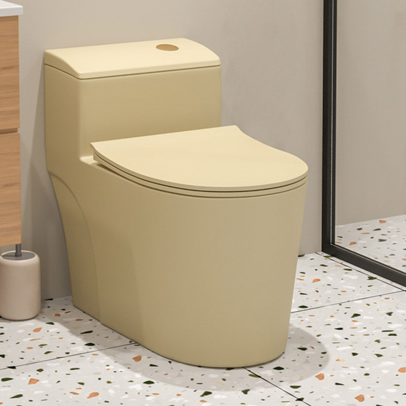 Floor Mount Toilet Traditional Skirted One-Piece Flush Toilet with Slow Close Seat 15"L x 28"W x 25"H Khaki 16" Clearhalo 'Bathroom Remodel & Bathroom Fixtures' 'Home Improvement' 'home_improvement' 'home_improvement_toilets' 'Toilets & Bidets' 'Toilets' 6542557