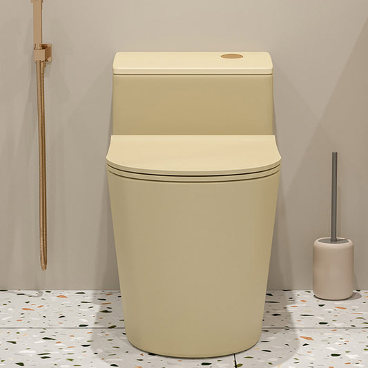 Floor Mount Toilet Traditional Skirted One-Piece Flush Toilet with Slow Close Seat Clearhalo 'Bathroom Remodel & Bathroom Fixtures' 'Home Improvement' 'home_improvement' 'home_improvement_toilets' 'Toilets & Bidets' 'Toilets' 6542569