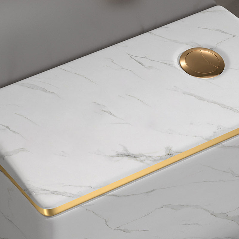 Traditional All-In-One Toilet Bowl Siphon Jet Toilet with Soft-Close Seat for Bathroom Clearhalo 'Bathroom Remodel & Bathroom Fixtures' 'Home Improvement' 'home_improvement' 'home_improvement_toilets' 'Toilets & Bidets' 'Toilets' 6542583