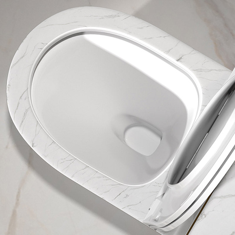 Traditional All-In-One Toilet Bowl Siphon Jet Toilet with Soft-Close Seat for Bathroom Clearhalo 'Bathroom Remodel & Bathroom Fixtures' 'Home Improvement' 'home_improvement' 'home_improvement_toilets' 'Toilets & Bidets' 'Toilets' 6542584