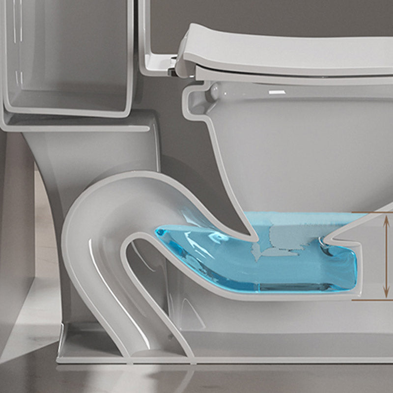 Traditional All-In-One Toilet Bowl Siphon Jet Toilet with Soft-Close Seat for Bathroom Clearhalo 'Bathroom Remodel & Bathroom Fixtures' 'Home Improvement' 'home_improvement' 'home_improvement_toilets' 'Toilets & Bidets' 'Toilets' 6542585