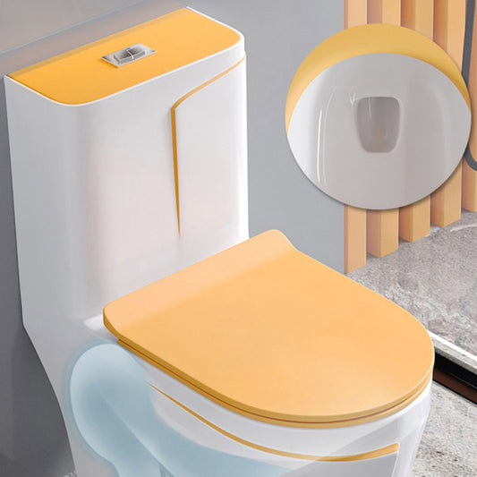 Skirted Traditional Flush Toilet Floor Mount One-Piece Toilet with Slow Close Seat Clearhalo 'Bathroom Remodel & Bathroom Fixtures' 'Home Improvement' 'home_improvement' 'home_improvement_toilets' 'Toilets & Bidets' 'Toilets' 6542619