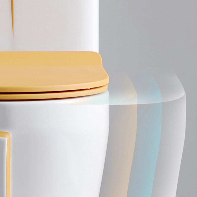 Skirted Traditional Flush Toilet Floor Mount One-Piece Toilet with Slow Close Seat Clearhalo 'Bathroom Remodel & Bathroom Fixtures' 'Home Improvement' 'home_improvement' 'home_improvement_toilets' 'Toilets & Bidets' 'Toilets' 6542622