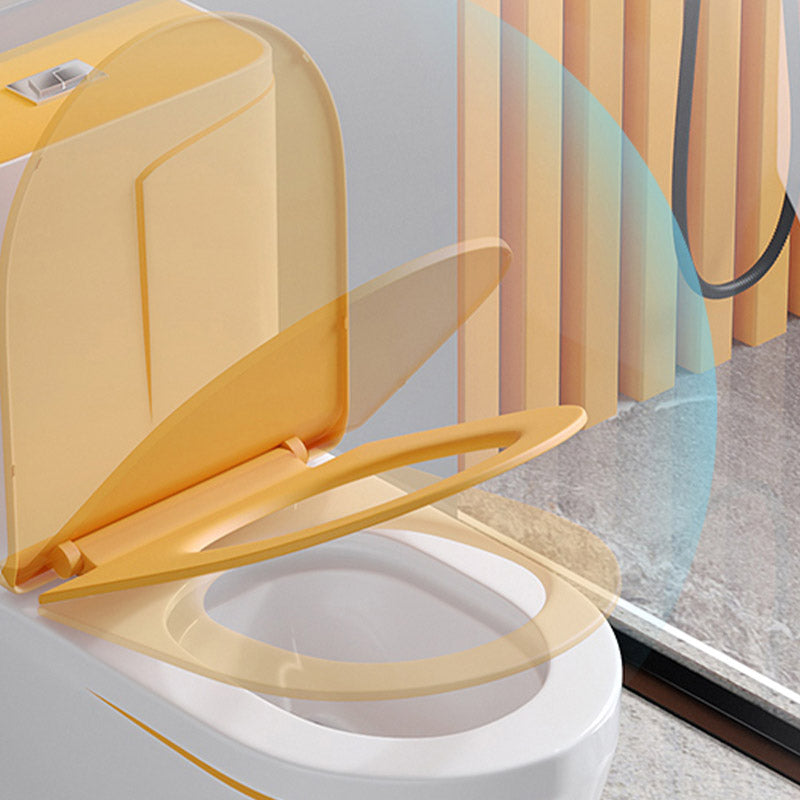 Skirted Traditional Flush Toilet Floor Mount One-Piece Toilet with Slow Close Seat Clearhalo 'Bathroom Remodel & Bathroom Fixtures' 'Home Improvement' 'home_improvement' 'home_improvement_toilets' 'Toilets & Bidets' 'Toilets' 6542626