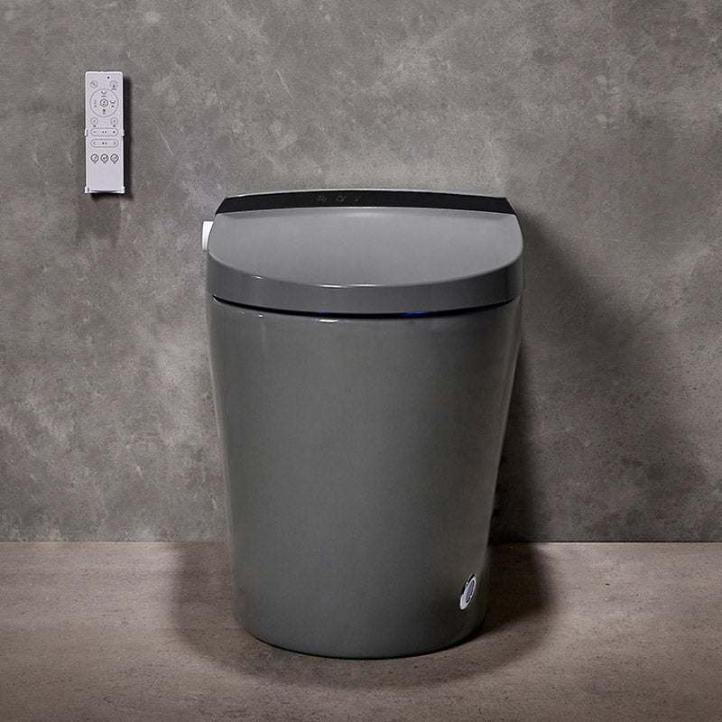 Floor Mounted Flush Toilet All-In-One Siphon Jet ABS Toilet Bowl Auto Flip (Upgrading) 12" Clearhalo 'Bathroom Remodel & Bathroom Fixtures' 'Home Improvement' 'home_improvement' 'home_improvement_toilets' 'Toilets & Bidets' 'Toilets' 6542640