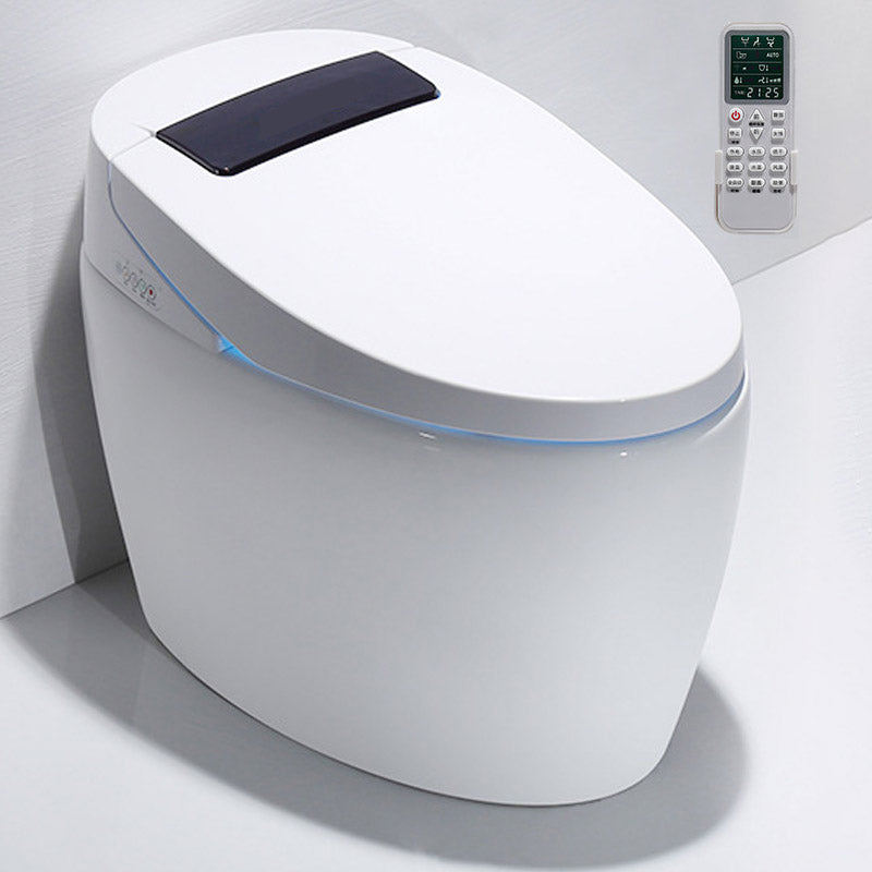 Modern All-In-One Toilet White Flush Toilet with Seat for Bathroom 16" Clearhalo 'Bathroom Remodel & Bathroom Fixtures' 'Home Improvement' 'home_improvement' 'home_improvement_toilets' 'Toilets & Bidets' 'Toilets' 6542675