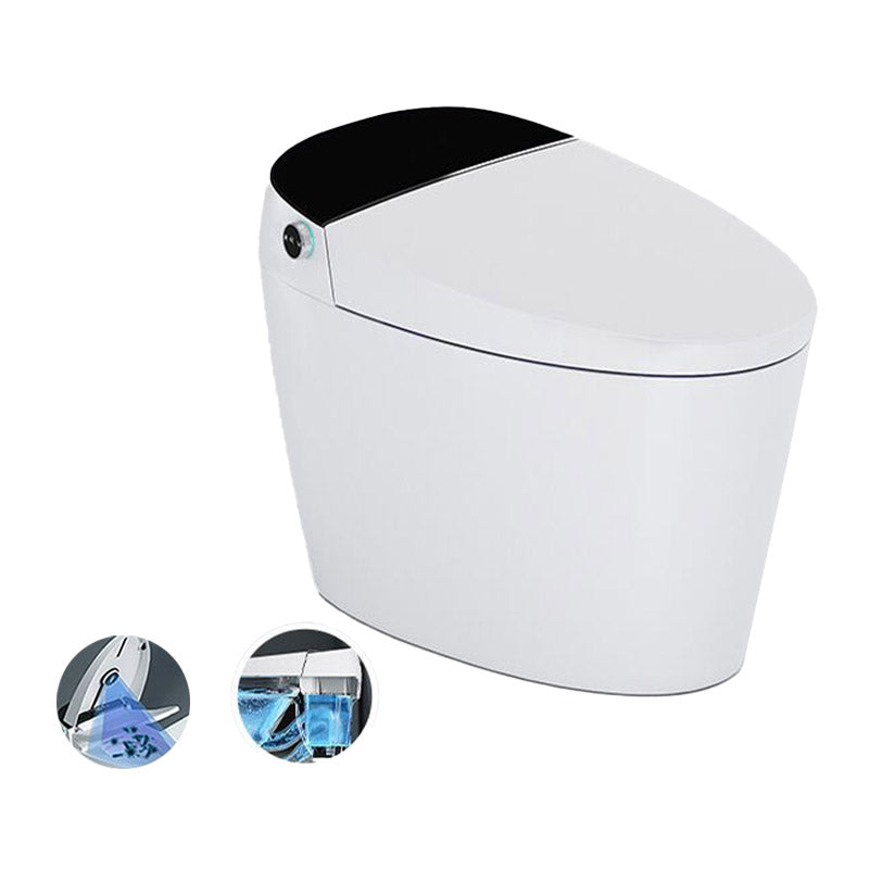 Modern All-In-One Toilet Bowl Siphon Jet Toilet with Seat for Bathroom Manual Flip (Standard) Clearhalo 'Bathroom Remodel & Bathroom Fixtures' 'Home Improvement' 'home_improvement' 'home_improvement_toilets' 'Toilets & Bidets' 'Toilets' 6542689