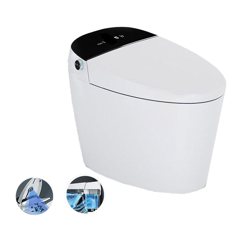 Modern All-In-One Toilet Bowl Siphon Jet Toilet with Seat for Bathroom Clearhalo 'Bathroom Remodel & Bathroom Fixtures' 'Home Improvement' 'home_improvement' 'home_improvement_toilets' 'Toilets & Bidets' 'Toilets' 6542690