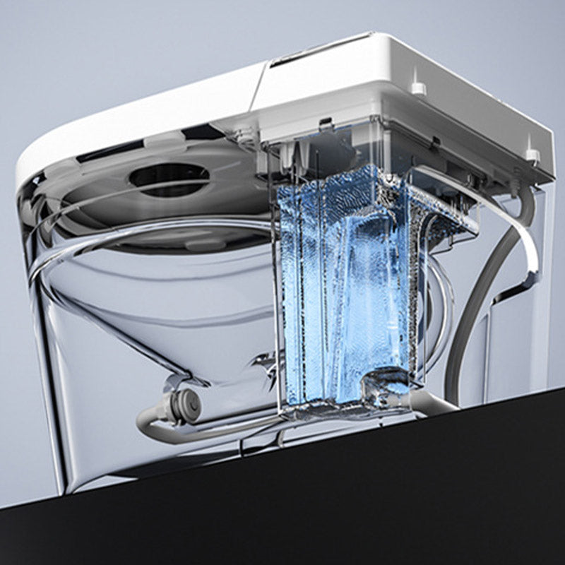 Modern White Heated Seat Toilet ABS Floor Mounted Flush Toilet with Seat Clearhalo 'Bathroom Remodel & Bathroom Fixtures' 'Home Improvement' 'home_improvement' 'home_improvement_toilets' 'Toilets & Bidets' 'Toilets' 6542705