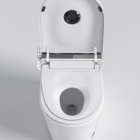 Modern White Heated Seat Toilet ABS Floor Mounted Flush Toilet with Seat Clearhalo 'Bathroom Remodel & Bathroom Fixtures' 'Home Improvement' 'home_improvement' 'home_improvement_toilets' 'Toilets & Bidets' 'Toilets' 6542709
