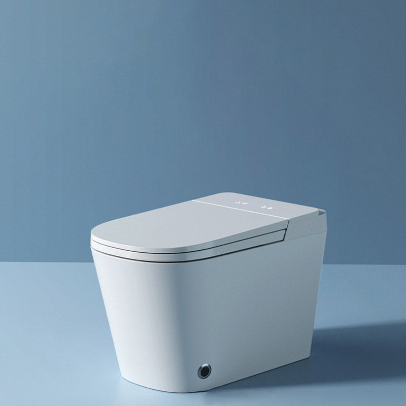 Modern White Skirted Toilet Bowl Siphon Jet Toilet with Seat for Bathroom 16" Clearhalo 'Bathroom Remodel & Bathroom Fixtures' 'Home Improvement' 'home_improvement' 'home_improvement_toilets' 'Toilets & Bidets' 'Toilets' 6542732