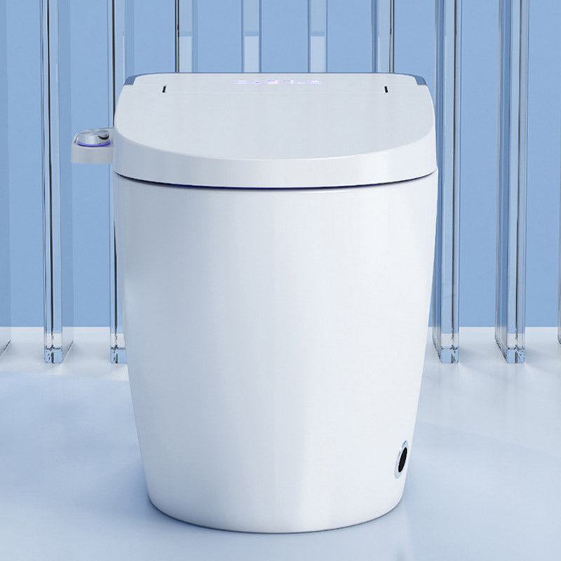 Modern White Skirted Toilet Bowl Siphon Jet Toilet with Seat for Bathroom Clearhalo 'Bathroom Remodel & Bathroom Fixtures' 'Home Improvement' 'home_improvement' 'home_improvement_toilets' 'Toilets & Bidets' 'Toilets' 6542743