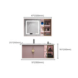 Contemporary Bathroom Vanity Set Wall-Mounted Bathroom Vanity Set Clearhalo 'Bathroom Remodel & Bathroom Fixtures' 'Bathroom Vanities' 'bathroom_vanities' 'Home Improvement' 'home_improvement' 'home_improvement_bathroom_vanities' 6545547