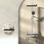 Modern Style Shower System Spot Resist Copper Wall Mounted Rectangle Shower System White Round Tube Clearhalo 'Bathroom Remodel & Bathroom Fixtures' 'Home Improvement' 'home_improvement' 'home_improvement_shower_faucets' 'Shower Faucets & Systems' 'shower_faucets' 'Showers & Bathtubs Plumbing' 'Showers & Bathtubs' 6545597