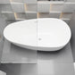 Modern Acrylic Oval Bath Tub for Home White Soaking Tub with Internal Drain 59"L x 31"W x 24"H Clearhalo 'Bathroom Remodel & Bathroom Fixtures' 'Bathtubs' 'Home Improvement' 'home_improvement' 'home_improvement_bathtubs' 'Showers & Bathtubs' 6548429