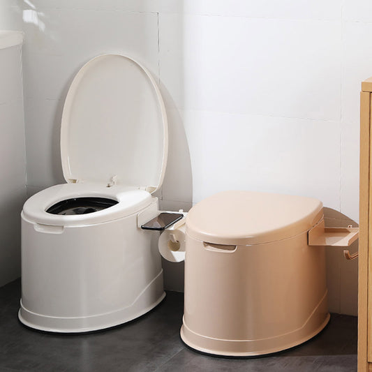Floor Mounted All-In-One Toilet Contemporary Plastic Toilet Bowl Clearhalo 'Bathroom Remodel & Bathroom Fixtures' 'Home Improvement' 'home_improvement' 'home_improvement_toilets' 'Toilets & Bidets' 'Toilets' 6549024