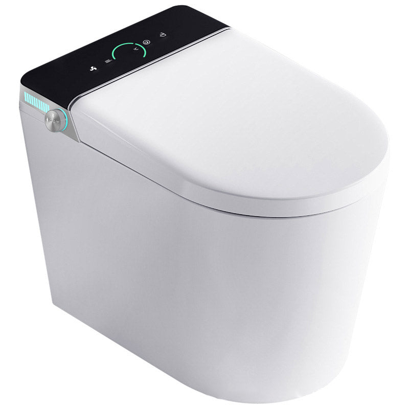 Modern All-In-One Toilet Bowl Siphon Jet Skirted Toilet with Seat for Bathroom Clearhalo 'Bathroom Remodel & Bathroom Fixtures' 'Home Improvement' 'home_improvement' 'home_improvement_toilets' 'Toilets & Bidets' 'Toilets' 6549131