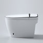 Modern Skirted White Concealed Tank Toilet ABS Floor Mounted Flush Toilet with Seat Automatic Lid( Top Configuration) 16" Clearhalo 'Bathroom Remodel & Bathroom Fixtures' 'Home Improvement' 'home_improvement' 'home_improvement_toilets' 'Toilets & Bidets' 'Toilets' 6549144