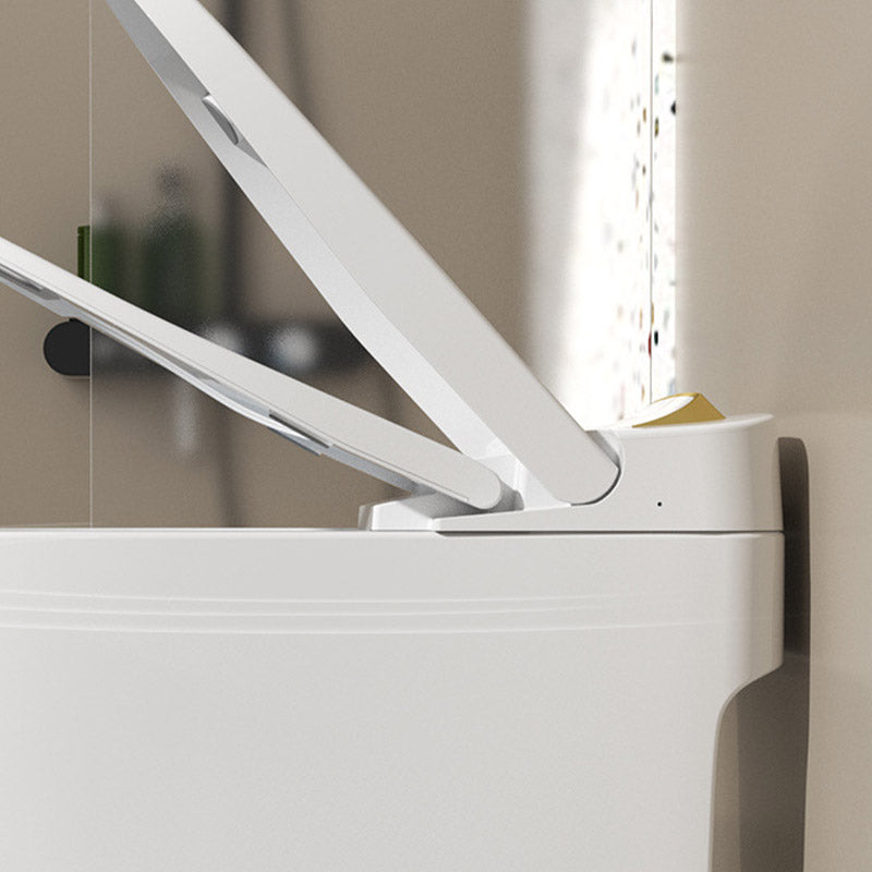 Modern White Concealed Tank Toilet Skirted ABS Floor Mounted Flush Toilet with Seat Clearhalo 'Bathroom Remodel & Bathroom Fixtures' 'Home Improvement' 'home_improvement' 'home_improvement_toilets' 'Toilets & Bidets' 'Toilets' 6549165