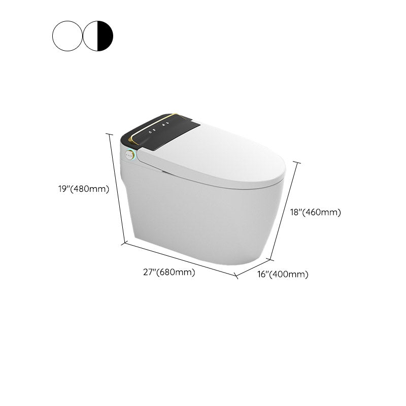 Modern White Concealed Tank Toilet Skirted ABS Floor Mounted Flush Toilet with Seat Clearhalo 'Bathroom Remodel & Bathroom Fixtures' 'Home Improvement' 'home_improvement' 'home_improvement_toilets' 'Toilets & Bidets' 'Toilets' 6549172