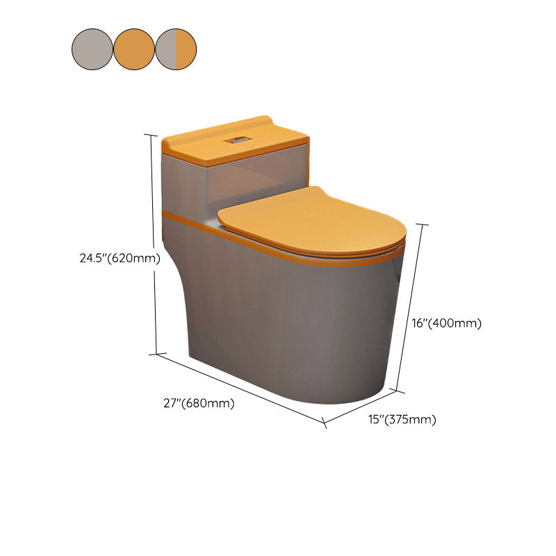 Skirted Toilet Floor Traditional Mount One-Piece Toilet with Slow Close Seat Clearhalo 'Bathroom Remodel & Bathroom Fixtures' 'Home Improvement' 'home_improvement' 'home_improvement_toilets' 'Toilets & Bidets' 'Toilets' 6549216