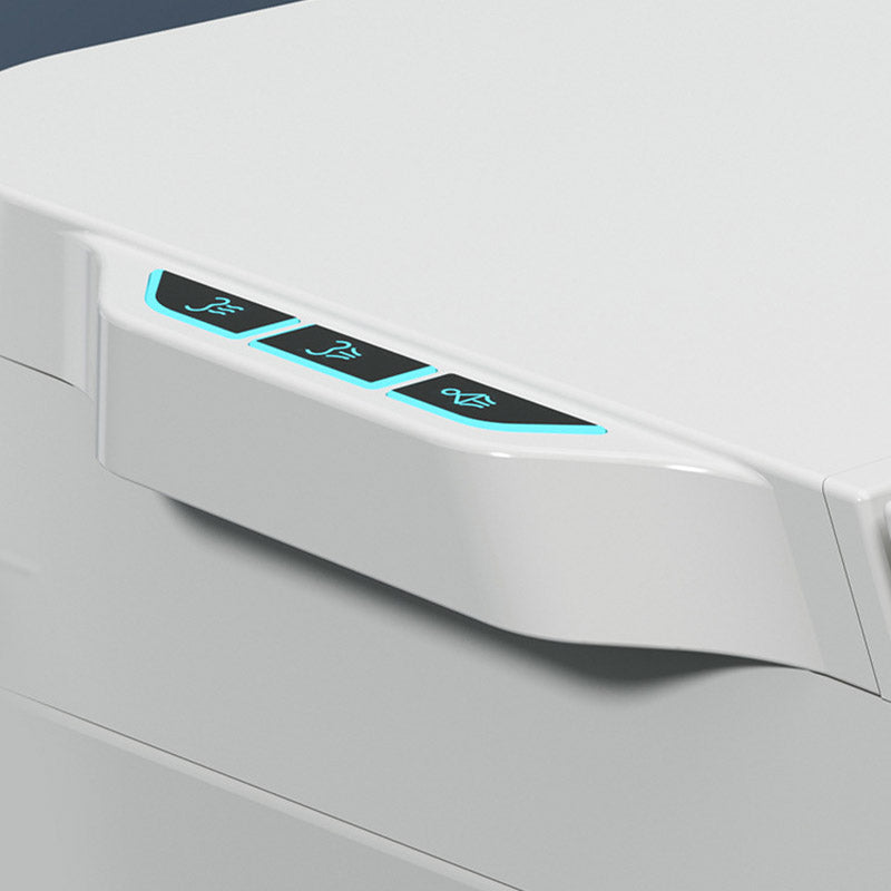 Modern White Toilet Bowl Siphon Jet Toilet with Soft-Close Seat for Bathroom Clearhalo 'Bathroom Remodel & Bathroom Fixtures' 'Home Improvement' 'home_improvement' 'home_improvement_toilets' 'Toilets & Bidets' 'Toilets' 6549230