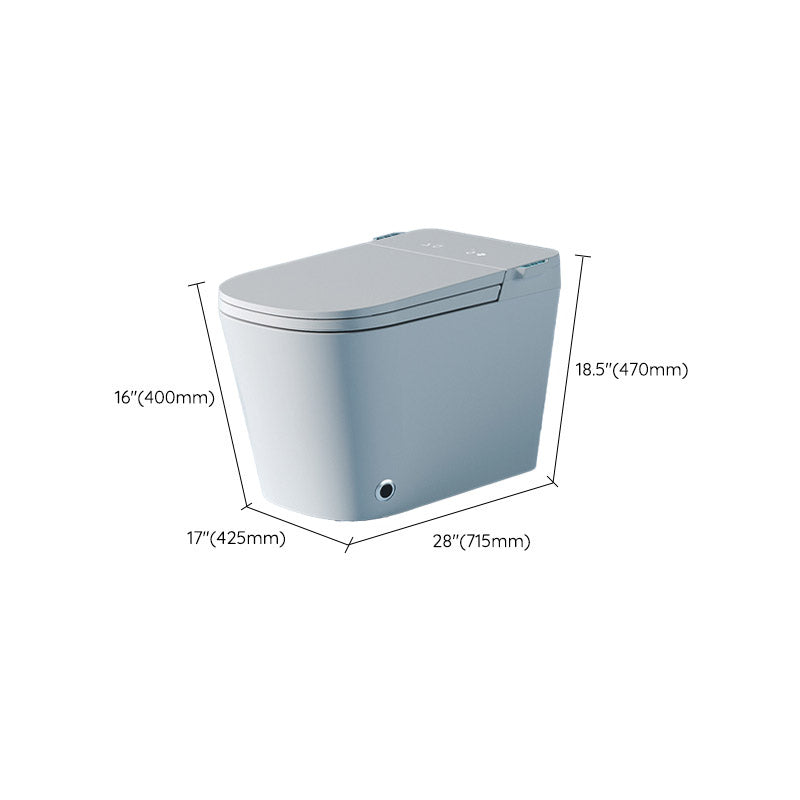 Modern White Toilet Bowl Siphon Jet Toilet with Soft-Close Seat for Bathroom Clearhalo 'Bathroom Remodel & Bathroom Fixtures' 'Home Improvement' 'home_improvement' 'home_improvement_toilets' 'Toilets & Bidets' 'Toilets' 6549238