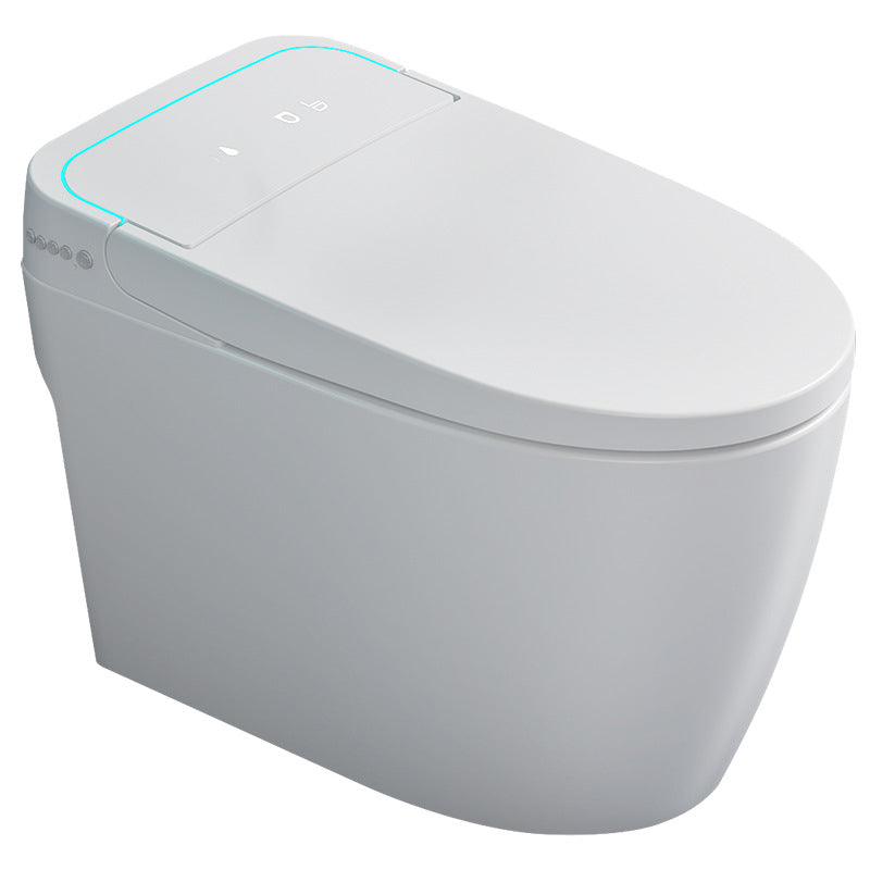 Modern Concealed Tank Toilet Skirted ABS Floor Mount Flush Toilet with Seat Clearhalo 'Bathroom Remodel & Bathroom Fixtures' 'Home Improvement' 'home_improvement' 'home_improvement_toilets' 'Toilets & Bidets' 'Toilets' 6549246