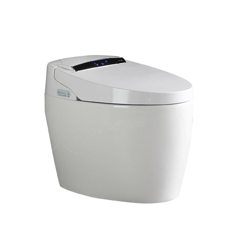 Modern Concealed Tank Toilet Bowl Skirted ABS Floor Mount Flush Toilet with Seat Clearhalo 'Bathroom Remodel & Bathroom Fixtures' 'Home Improvement' 'home_improvement' 'home_improvement_toilets' 'Toilets & Bidets' 'Toilets' 6549261