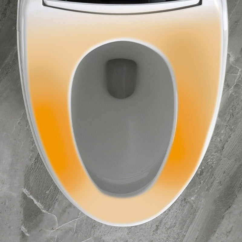 Modern Concealed Tank Toilet Bowl Skirted ABS Floor Mount Flush Toilet with Seat Clearhalo 'Bathroom Remodel & Bathroom Fixtures' 'Home Improvement' 'home_improvement' 'home_improvement_toilets' 'Toilets & Bidets' 'Toilets' 6549264