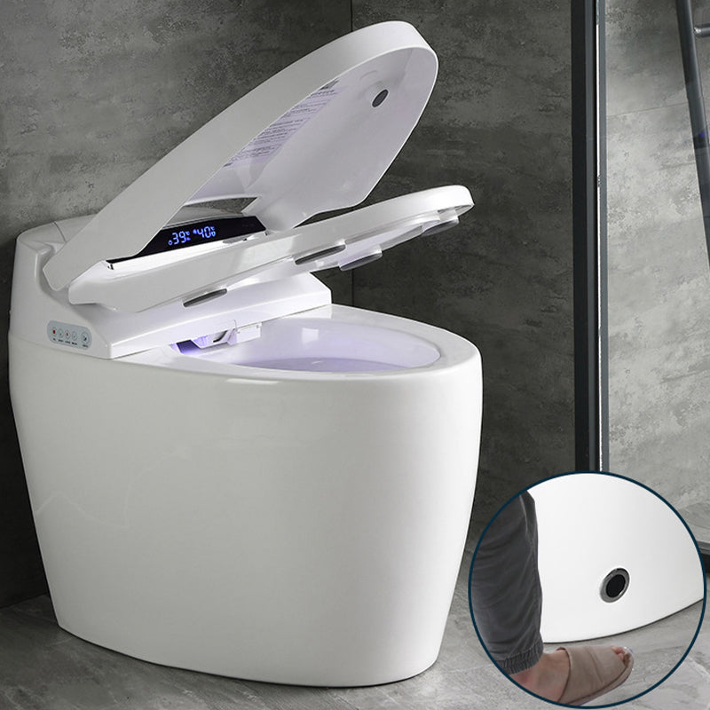 Modern Concealed Tank Toilet Bowl Skirted ABS Floor Mount Flush Toilet with Seat Clearhalo 'Bathroom Remodel & Bathroom Fixtures' 'Home Improvement' 'home_improvement' 'home_improvement_toilets' 'Toilets & Bidets' 'Toilets' 6549266
