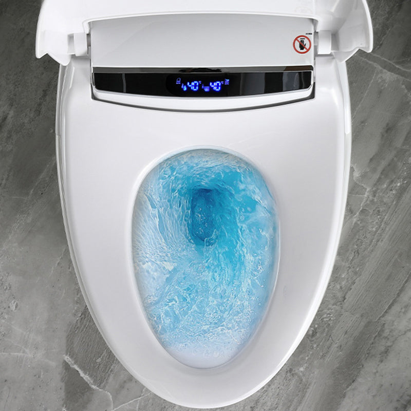 Modern Concealed Tank Toilet Bowl Skirted ABS Floor Mount Flush Toilet with Seat Clearhalo 'Bathroom Remodel & Bathroom Fixtures' 'Home Improvement' 'home_improvement' 'home_improvement_toilets' 'Toilets & Bidets' 'Toilets' 6549267