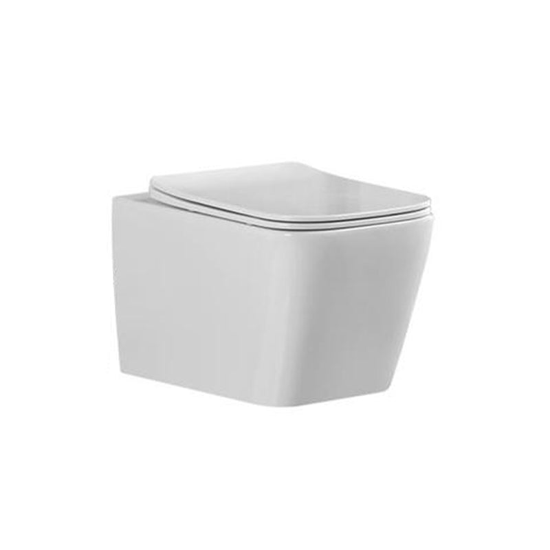 Wall Mount Flush Toilet One-Piece Toilet Contemporary Porcelain Toilet Clearhalo 'Bathroom Remodel & Bathroom Fixtures' 'Home Improvement' 'home_improvement' 'home_improvement_toilets' 'Toilets & Bidets' 'Toilets' 6549279