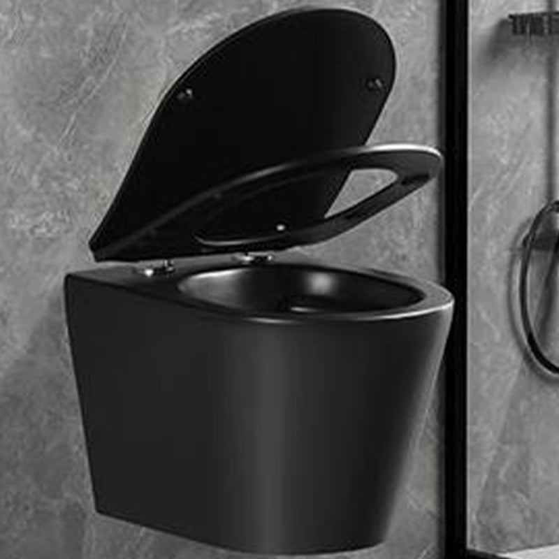 Wall Mount Flush Toilet One-Piece Toilet Contemporary Porcelain Toilet Clearhalo 'Bathroom Remodel & Bathroom Fixtures' 'Home Improvement' 'home_improvement' 'home_improvement_toilets' 'Toilets & Bidets' 'Toilets' 6549294