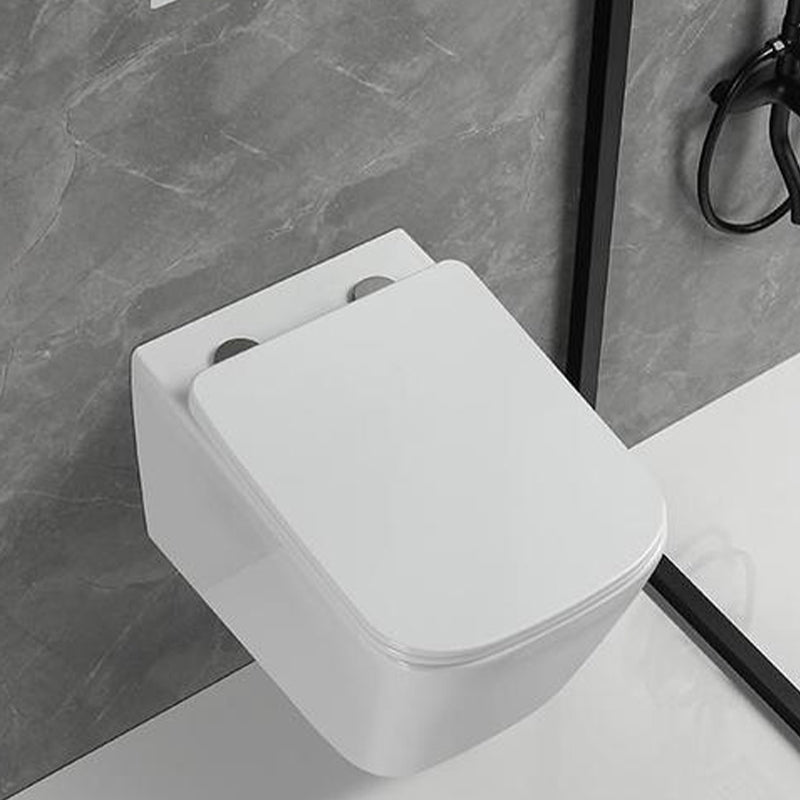 Wall Mount Flush Toilet One-Piece Toilet Contemporary Porcelain Toilet Clearhalo 'Bathroom Remodel & Bathroom Fixtures' 'Home Improvement' 'home_improvement' 'home_improvement_toilets' 'Toilets & Bidets' 'Toilets' 6549296