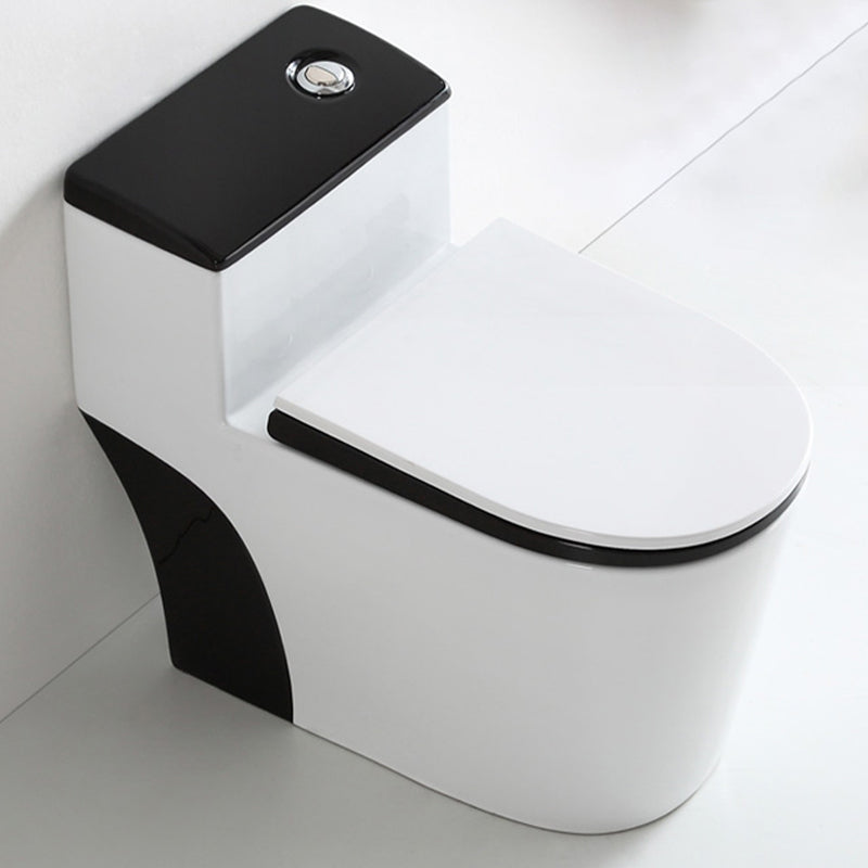 Skirted Toilet Traditional Floor Mount One-Piece Toilet with Slow Close Seat Clearhalo 'Bathroom Remodel & Bathroom Fixtures' 'Home Improvement' 'home_improvement' 'home_improvement_toilets' 'Toilets & Bidets' 'Toilets' 6549331