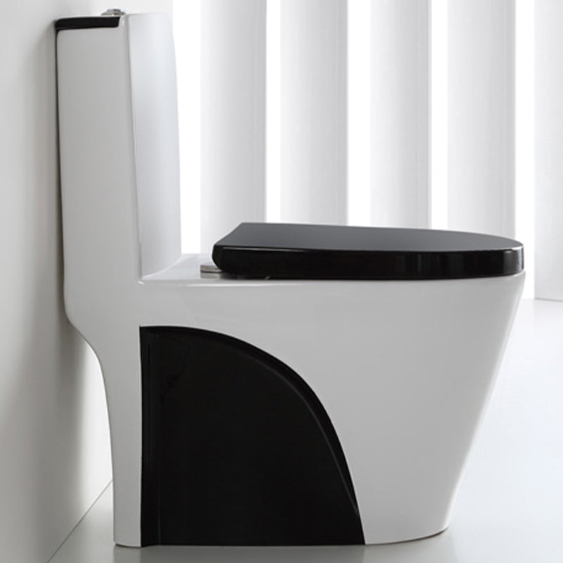 Skirted Toilet Traditional Floor Mount One-Piece Toilet with Slow Close Seat Clearhalo 'Bathroom Remodel & Bathroom Fixtures' 'Home Improvement' 'home_improvement' 'home_improvement_toilets' 'Toilets & Bidets' 'Toilets' 6549333