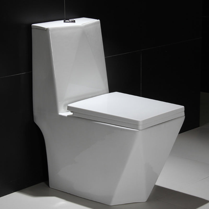 Skirted Toilet Traditional Floor Mount One-Piece Toilet with Slow Close Seat Clearhalo 'Bathroom Remodel & Bathroom Fixtures' 'Home Improvement' 'home_improvement' 'home_improvement_toilets' 'Toilets & Bidets' 'Toilets' 6549343