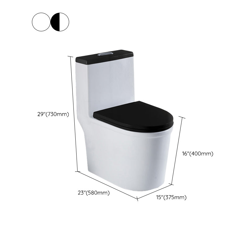Skirted Toilet Traditional Floor Mount One-Piece Toilet with Slow Close Seat Clearhalo 'Bathroom Remodel & Bathroom Fixtures' 'Home Improvement' 'home_improvement' 'home_improvement_toilets' 'Toilets & Bidets' 'Toilets' 6549351