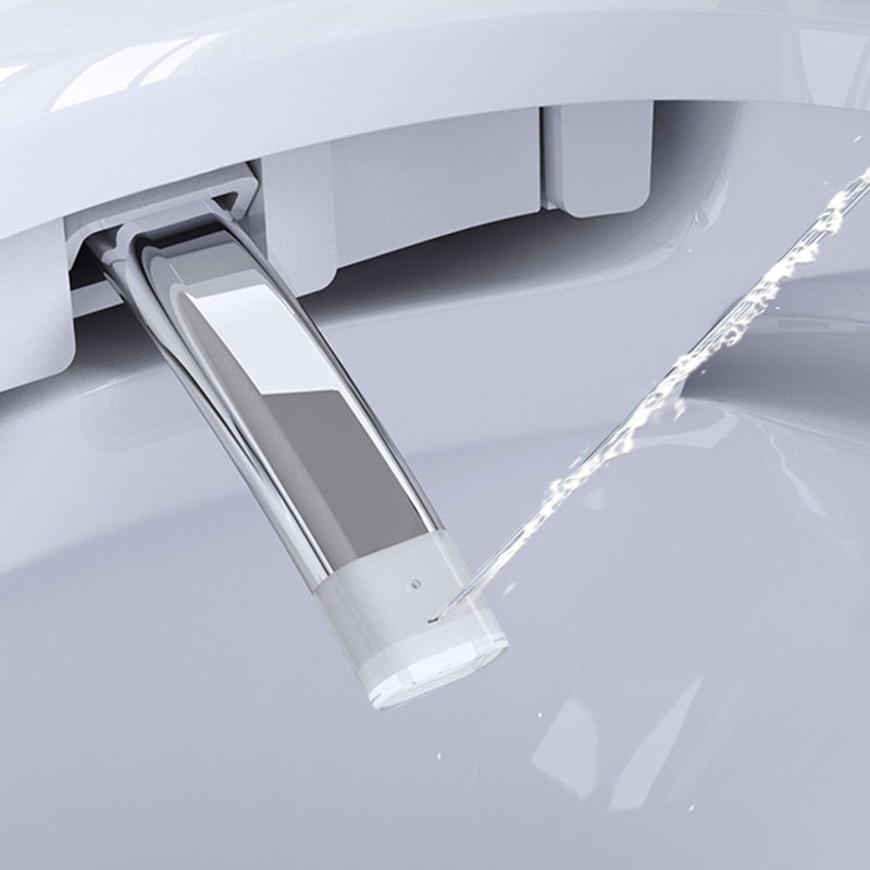 Modern Concealed Tank Toilet Skirted ABS Wall Mount Flush Toilet with Seat Clearhalo 'Bathroom Remodel & Bathroom Fixtures' 'Home Improvement' 'home_improvement' 'home_improvement_toilets' 'Toilets & Bidets' 'Toilets' 6549803