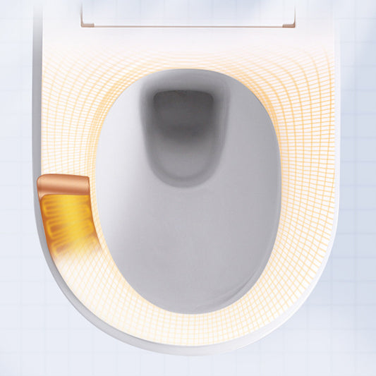 Modern Concealed Tank Toilet Skirted ABS Wall Mount Flush Toilet with Seat Clearhalo 'Bathroom Remodel & Bathroom Fixtures' 'Home Improvement' 'home_improvement' 'home_improvement_toilets' 'Toilets & Bidets' 'Toilets' 6549804