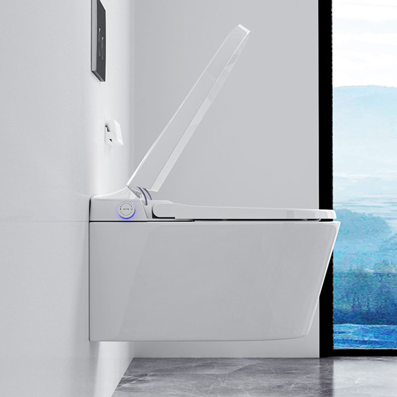 Modern Concealed Tank Toilet Skirted ABS Wall Mount Flush Toilet with Seat Clearhalo 'Bathroom Remodel & Bathroom Fixtures' 'Home Improvement' 'home_improvement' 'home_improvement_toilets' 'Toilets & Bidets' 'Toilets' 6549809