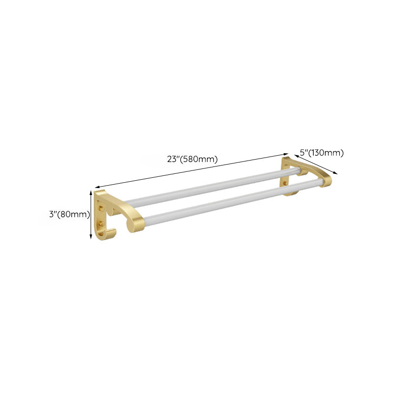 Modern Bath Hardware Set Bath Shelf Towel Bar Bathroom Accessories Hardware Set Clearhalo 'Bathroom Hardware Sets' 'Bathroom Hardware' 'Bathroom Remodel & Bathroom Fixtures' 'bathroom_hardware_sets' 'Home Improvement' 'home_improvement' 'home_improvement_bathroom_hardware_sets' 6550679