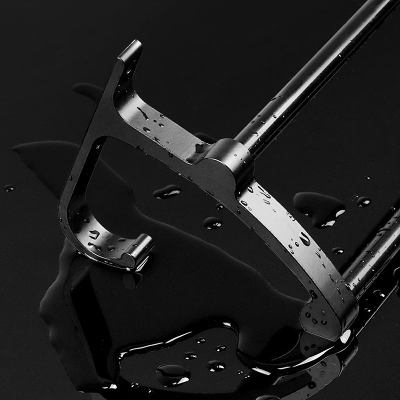 Classic Bath Hardware Set in Aluminum Black Finish Robe Hooks/ Towel Bar Clearhalo 'Bathroom Hardware Sets' 'Bathroom Hardware' 'Bathroom Remodel & Bathroom Fixtures' 'bathroom_hardware_sets' 'Home Improvement' 'home_improvement' 'home_improvement_bathroom_hardware_sets' 6550747