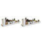 Contemporary Bathroom Accessory Set Metal Bath Shelf in White 2 Piece Set Bath Shelf (24"L) Clearhalo 'Bathroom Hardware Sets' 'Bathroom Hardware' 'Bathroom Remodel & Bathroom Fixtures' 'bathroom_hardware_sets' 'Home Improvement' 'home_improvement' 'home_improvement_bathroom_hardware_sets' 6550842