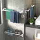 Modern White Bathroom Hardware Set Towel Bar Bath Shelf Bath Hardware Set Clearhalo 'Bathroom Hardware Sets' 'Bathroom Hardware' 'Bathroom Remodel & Bathroom Fixtures' 'bathroom_hardware_sets' 'Home Improvement' 'home_improvement' 'home_improvement_bathroom_hardware_sets' 6550912